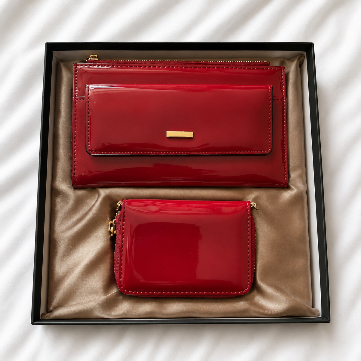 Conjunto de Carteiras Femininas Efeito Crocodilo