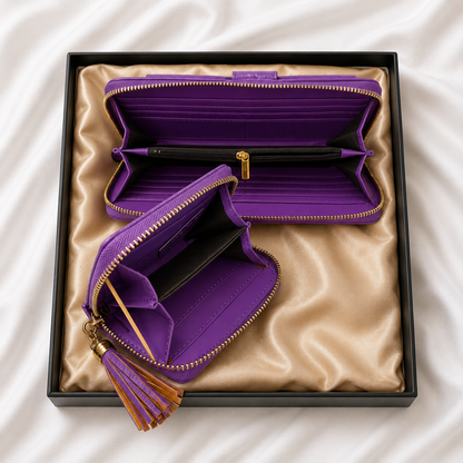 Conjunto de Carteiras Femininas Efeito Crocodilo