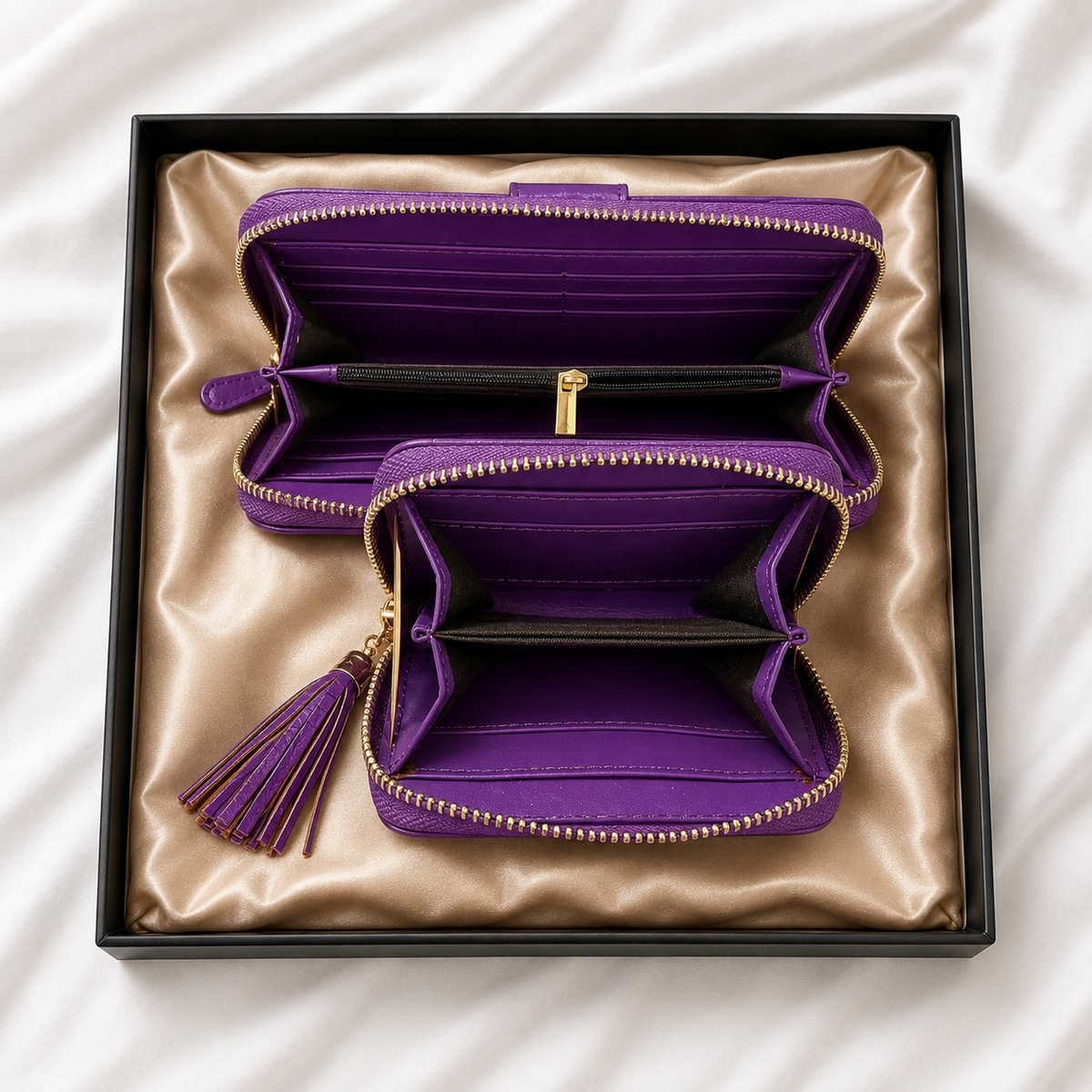 Conjunto de Carteiras Femininas Efeito Crocodilo